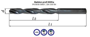 Wiertlo z chwytem cylindrycznym profi NWKa Ø 10,30