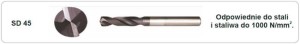 Wiertło pełnowęglikowe SD 45 3XD  8,6 VHM AlTiN PAFANA                 