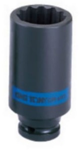 NASADKA  DŁUGA  UDAROWA  1/2''     10mm x 80mm, 12-kąt King Tony