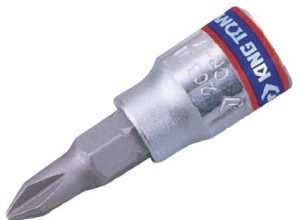 NASADKA  1/4''   Z KOŃCÓWKĄ  KRZYŻAKOWĄ  No.2 x 37mm King Tony