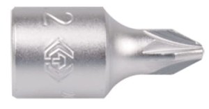 NASADKA  1/4''   Z KOŃCÓWKĄ  KRZYŻAKOWĄ  PZ2 x 25mm King Tony