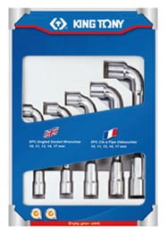 Komplet kluczy fajkowych 10-17mm King Tony