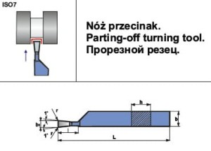 Nóż tokarski NNPc 2012 H10 (ISO 7L K10) PAFANA        