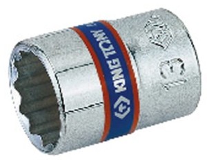 NASADKA  KRÓTKA  1/4''   13mm x 24mm,  12-kąt. CHROM