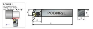 Nóż tokarski składany PCBNR 3232-19 PAFANA               