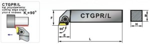 Nóż tokarski składany  CTGPR 1212-11 PAFANA