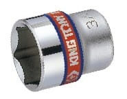 NASADKA  KRÓTKA   3/8''  CALOWA  11/16" x 29mm 6-kąt. CHROM King Tony