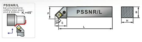 Nóż tokarski składany PSSNL 2020-12K PAFANA              