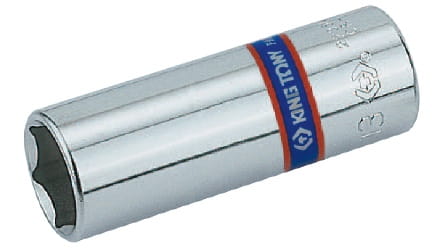 NASADKA  DŁUGA  1/4''   14mm x  50mm,  6-kąt  CHROM King Tony