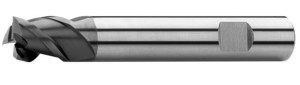 Frez węglikowy Ø  3x4x50, Z3, λ 45°, DIN 6527K, SC, AlTiN, N, chwyt weldon