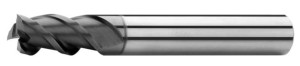 Frez węglikowy Ø  4x8x57, Z3, λ 45°, DIN 6527L, SC, AlTiN, N