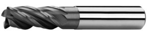 Frez węglikowy Ø 10x22x72, Z4, λ 35°-38°, DIN 6527L, SC, AlCrN, N, R 0,5