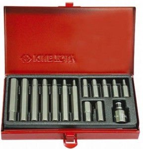 ZESTAW BITÓW 10mm  15cz.  HEX  4 - 12mm, KASETA King Tony