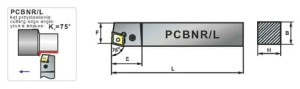Nóż tokarski składany PCBNL 2525-12K PAFANA                 