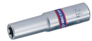 NASADKA  DŁUGA  GWIAZDKOWA   1/4''   E8 x 50mm, CHROM King Tony