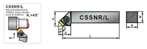 Nóż tokarski składany   CSSNR 2020-12 PAFANA       