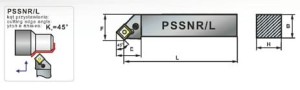 Nóż tokarski składany PSSNR 3225-12K PAFANA                