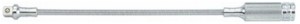 PRZEDŁUŻKA  GIĘTKA 3/8''  300mm Z UCHWYTEM, CHROM King Tony