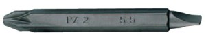 BIT DWUSTRONNY 1/4''  POZIDRIV  No.1 / PŁASKI  4,5 x 0,6 x 60mm King Tony
