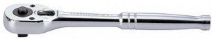 GRZECHOTKA  Z PRZYCISKIEM 3/8''   32 ZĘBY  200mm  CHROM,  UCHWYT  POLEROWANY King Tony
