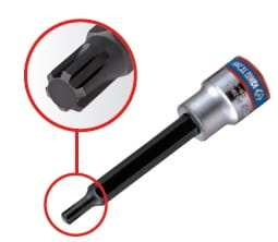 NASADKA  3/8''  Z  KOŃCÓWKĄ  RIBE M5 x 90mm King Tony