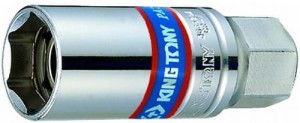 NASADKA  DO  ŚWIEC 3/8''  21mm x 68mm    6-kąt. CHROM,  WKŁADKA  MAGNETYCZNA King Tony