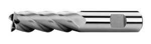 Frez węglikowy Ø10x30x80, Z4, λ 38° do metali lekkich, chwyt weldon