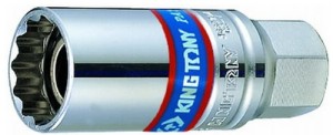 NASADKA  DO  ŚWIEC 3/8''  21mm x 68mm  12-kąt. CHROM,  WKŁADKA  MAGNETYCZNA King Tony