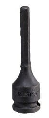 NASADKA  UDAROWA DŁUGA  Z  KOŃCÓWKĄ  HEX  3/8''   10mm x 90mm King Tony
