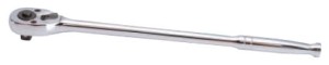GRZECHOTKA Z PRZYCISKIEM 1/2''  32 ZĘBY  250mm CHROM,  UCHWYT  POLEROWANY