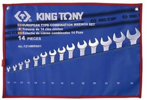 Komplet kluczy płasko-oczkowych 10-32mm King Tony    