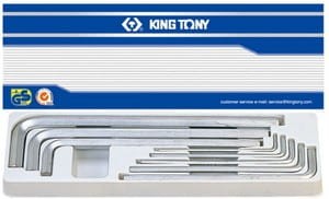 Komplet imbusów 1125S hex extra długie calowe 1/8"-9/16"  King Tony      
