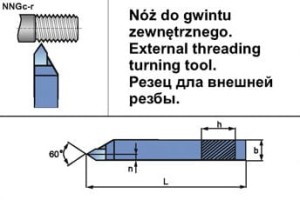Nóż tokarski NNGc 1610 SK5 PAFANA               