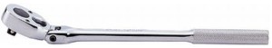 GRZECHOTKA  3/8'' ŁAMANA   32 ZĘBY  280mm  CHROM, UCHWYT MOLETOWANY King Tony
