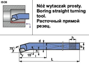 Nóż tokarski NNWa 1010 S30 (ISO 8 P30) PAFANA                   