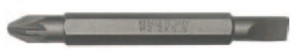 BIT DWUSTRONNY 1/4''  KRZYŻAK  No.1 / PŁASKI  4,5 x 0,6 x 60mm King Tony