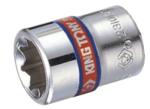 NASADKA  1/4''   CALOWA  5/16'' x 24mm,  8-kąt. CHROM King Tony