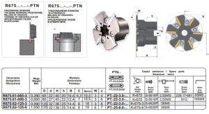 FREZ NASADZANY TARCZOWY R675.62-125-6 PAFANA