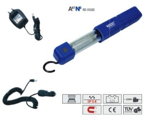  Akumulatorowa lampa warsztatowa LED 27+1 IP54 Vogel kod 60 0020
