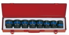 KPL. NASADEK  UDAROWYCH  3/4"  8cz.  KRÓTKIE  6-kąt.  21 - 41mm,  KASETA King Tony