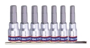 KPL. IMBUSÓW 1/4"  7 szt.,  2035  H3  -  H10,  BLISTER King Tony