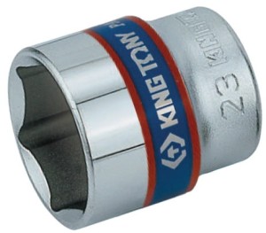 NASADKA  KRÓTKA   3/8''  20mm x 32mm  6-kąt. CHROM King Tony