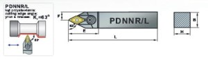 Nóż tokarski składany PDNNL 2525-15 PAFANA                                        