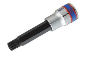 NASADKA  DŁUGA 1/2''   Z  KOŃCÓWKĄ  SPLINE   M14 x 80 mm