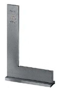 Kątownik precyzyjny ze stopką   75x50 klasa 0 INOX (MKSc/0)   